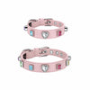 Rhinestone Faux Leather Pet Collar for Small Dogs & Cats