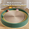 Round Cardboard Cat Scratcher & Lounge with Play Balls