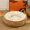 Woven Pet Bed for Cats and Small Dogs