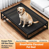 Elevated Portable Dog Cot with Removable Nylon Cover