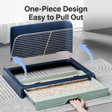 Plastic Dog Potty Tray with Wall Options and Pull-Out Drawer