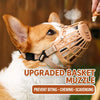 Soft Mesh Dog Muzzle with Plastic Guard