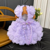 Pet Summer Dress with Suspender-Style Straps