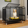 Heavy-Duty Iron Dog Crate with Bottom Tray