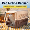 Plastic Travel Carrier for Cats and Small to Medium Dogs