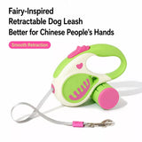 Retractable Dog Leash with Waste Bag Dispenser