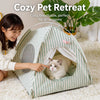 Washable Indoor Pet Tent Bed for Cats & Dogs