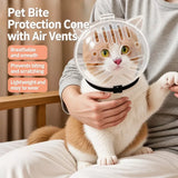 Clear Plastic Pet Recovery Cone for Cats