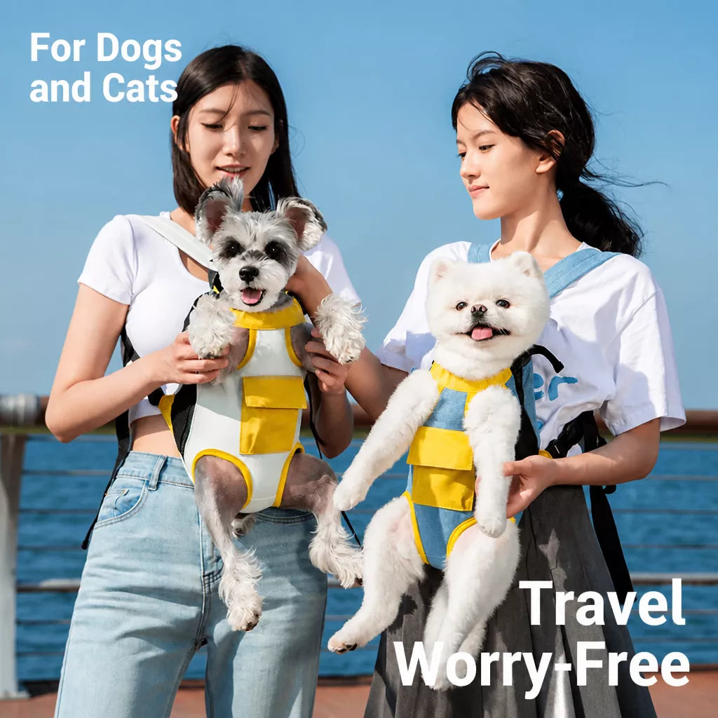 Nylon Pet Carrier Backpack for Dogs and Cats