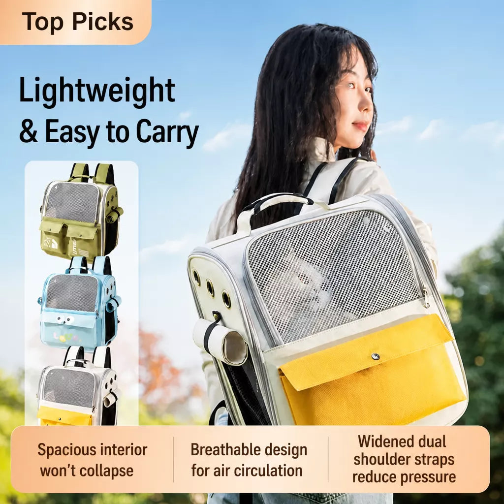 Pet Carrier Backpack for Cats and Small Dogs