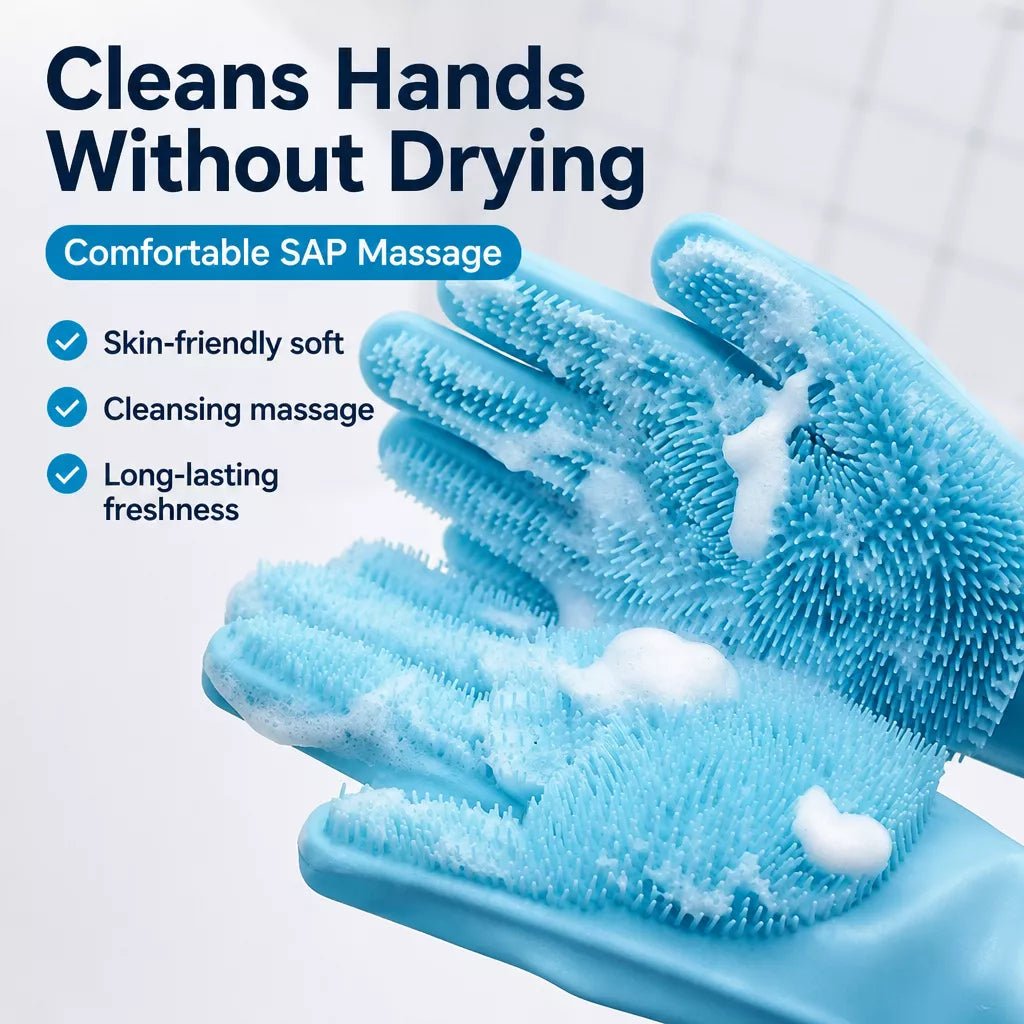 Pet Bathing Gloves for Dogs and Cats