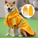 Hooded Reflective Dog Rain Cape