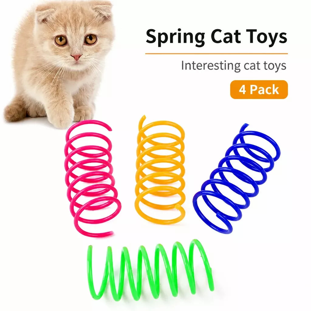 Plastic Spring Cat Toy