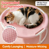 Round Cat Bed with Hammock-Style Resting Area
