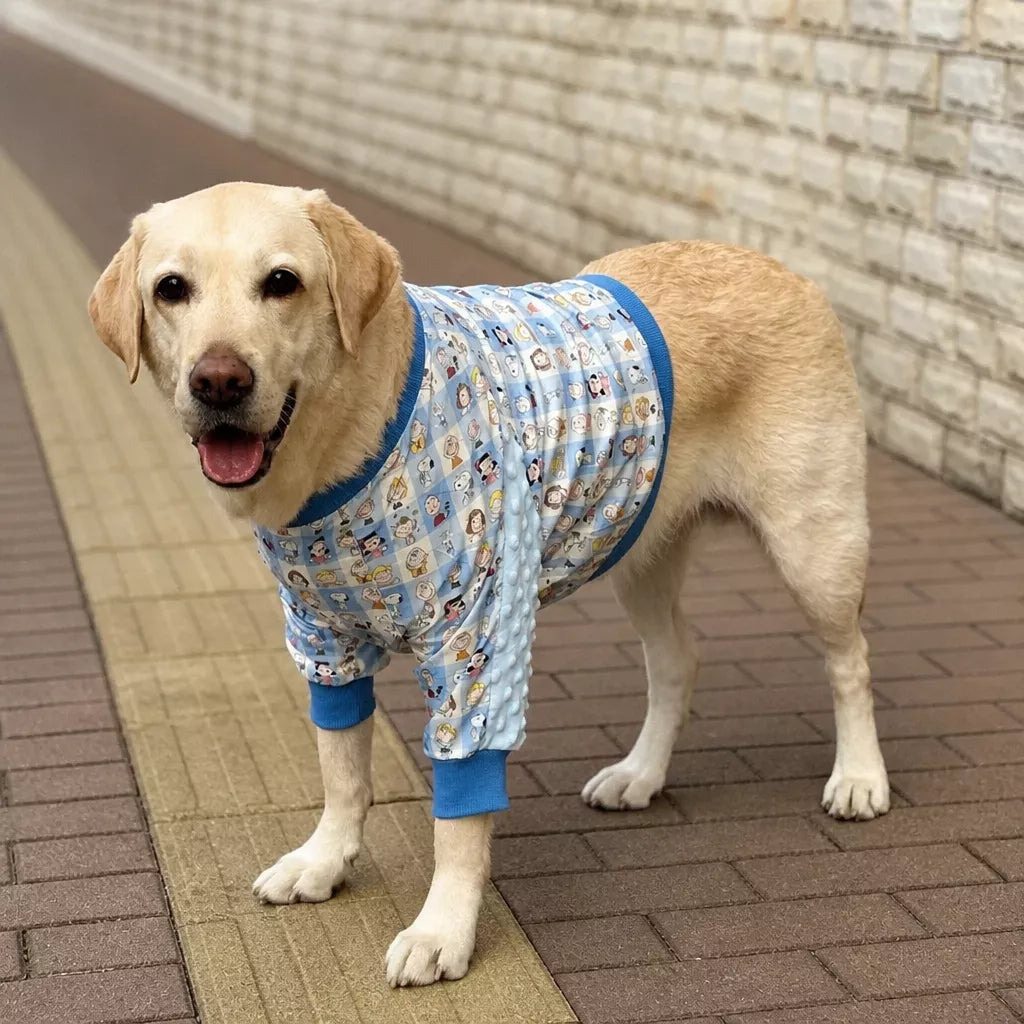 Lightweight Dog Jacket with Elbow and Knee Sleeves for Large Dogs