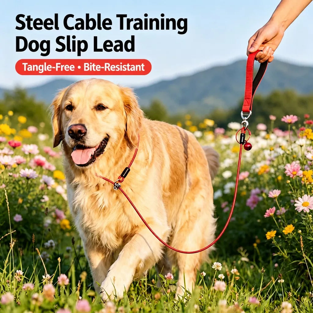 Steel Wire Dog Training Leash