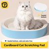 Oval Corrugated Cardboard Scratcher Bed for Cats