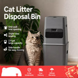 Covered Cat Litter Waste Bin