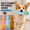 Puppy Bottle Squeaky Toy with Tennis Ball