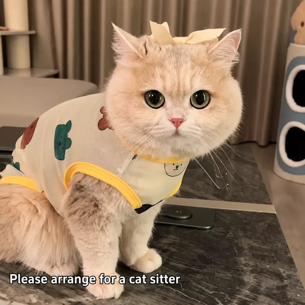 Lightweight Mesh Pet Vest for Cats and Small Dogs