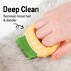 Shell-Shaped Deshedding Comb for Cats and Dogs