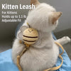 Small Cat Harness and Leash Set for 2–17 lb Cats