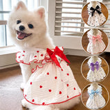 Lightweight Cotton Pet Dress for Small Dogs and Cats