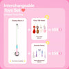 Retractable Cat Teaser Wand with Replaceable Toy Attachments