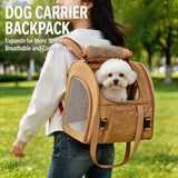Expandable Pet Carrier Backpack for Cats and Small Dogs