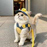 Pet Harness Vest, Leash & Hat Sets for Cats and Dogs