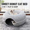 Enclosed Donut Tunnel Cat Bed