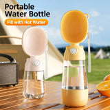 Portable Dog Water Bottle with Built-In Drinking Cup for Walks
