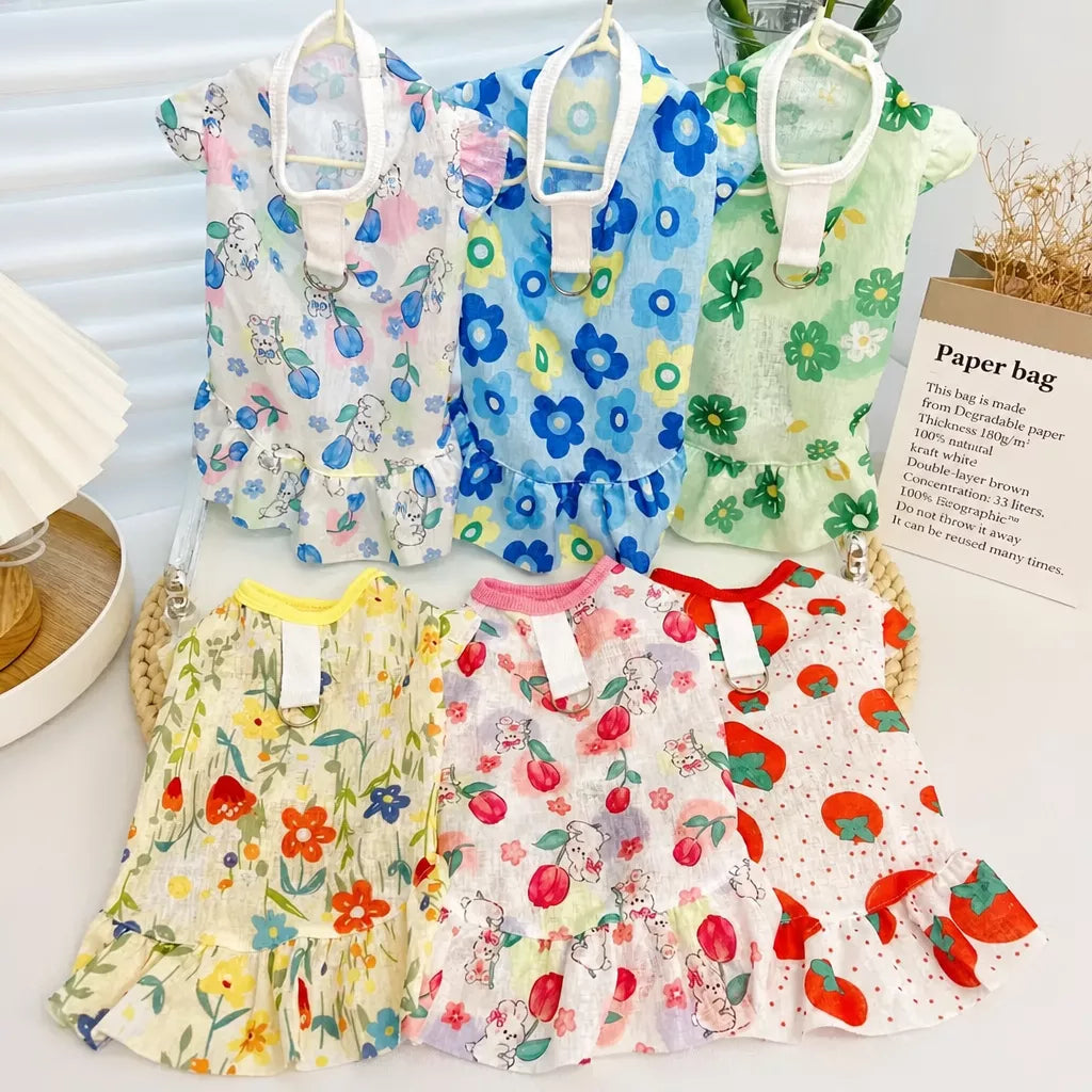 Breathable Mesh Summer Dress for Dogs and Cats