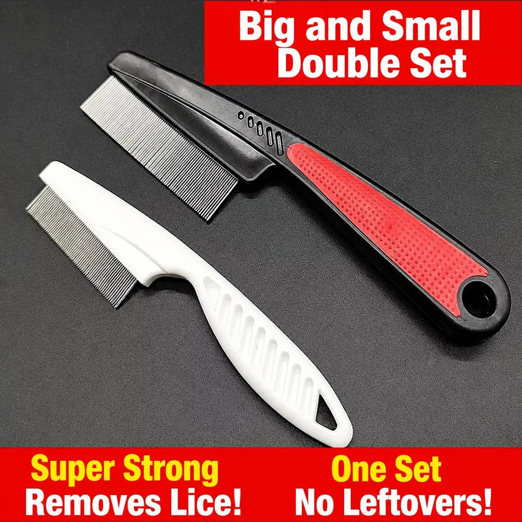 Fine-Tooth Flea Comb for Cats and Dogs