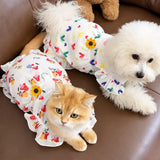 Lightweight Polyester Pet Dress for Cats and Small Dogs