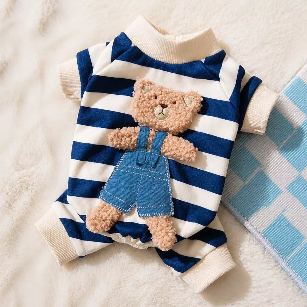 Teddy Bear Four-Leg Pet Outfit for Small Dogs & Cats