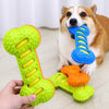 Double-Layer Squeaky Silicone Bone Toy for Dogs