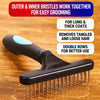 Long-Hair Dog Grooming Rake Brush for Large Breeds
