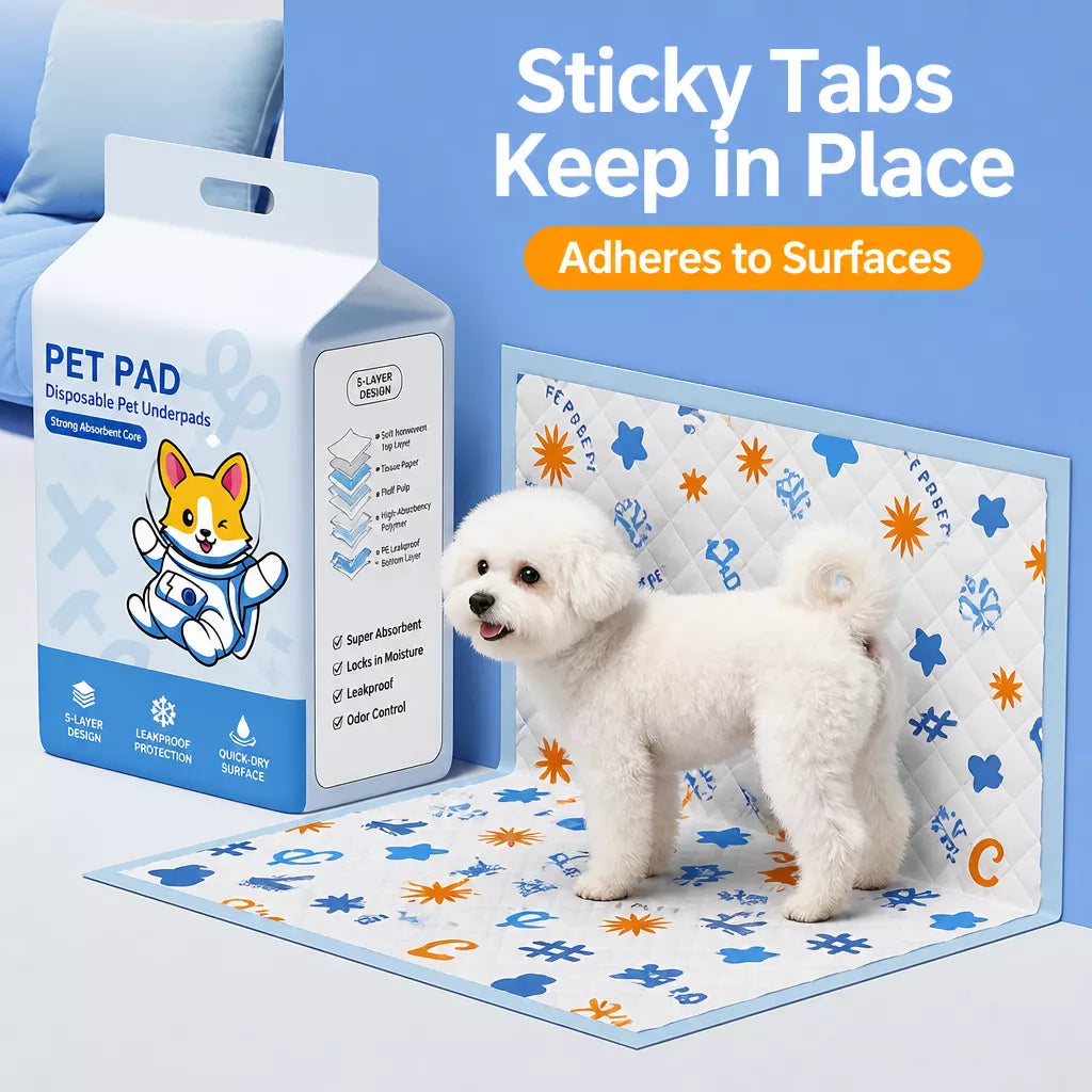 Absorbent Pet Training Pads with a Non-Woven Surface