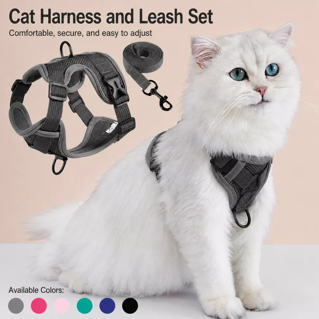 Adjustable Cat Harness and Leash