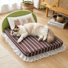 All-Season Waterproof Cat Bed with Removable Washable Cushion