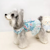 Lightweight Lace Pet Clothing with Bow and Ruffle Trim
