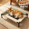 Elevated Mesh Pet Bed for Dogs and Cats with Removable Cushion