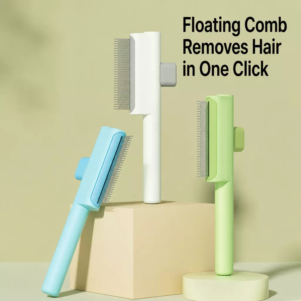 Self-Cleaning Deshedding Comb for Cats & Dogs