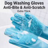 Pet Bathing Grooming Glove for Dogs and Cats