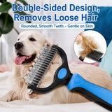 Pet Detangling and Deshedding Comb for Dogs and Cats