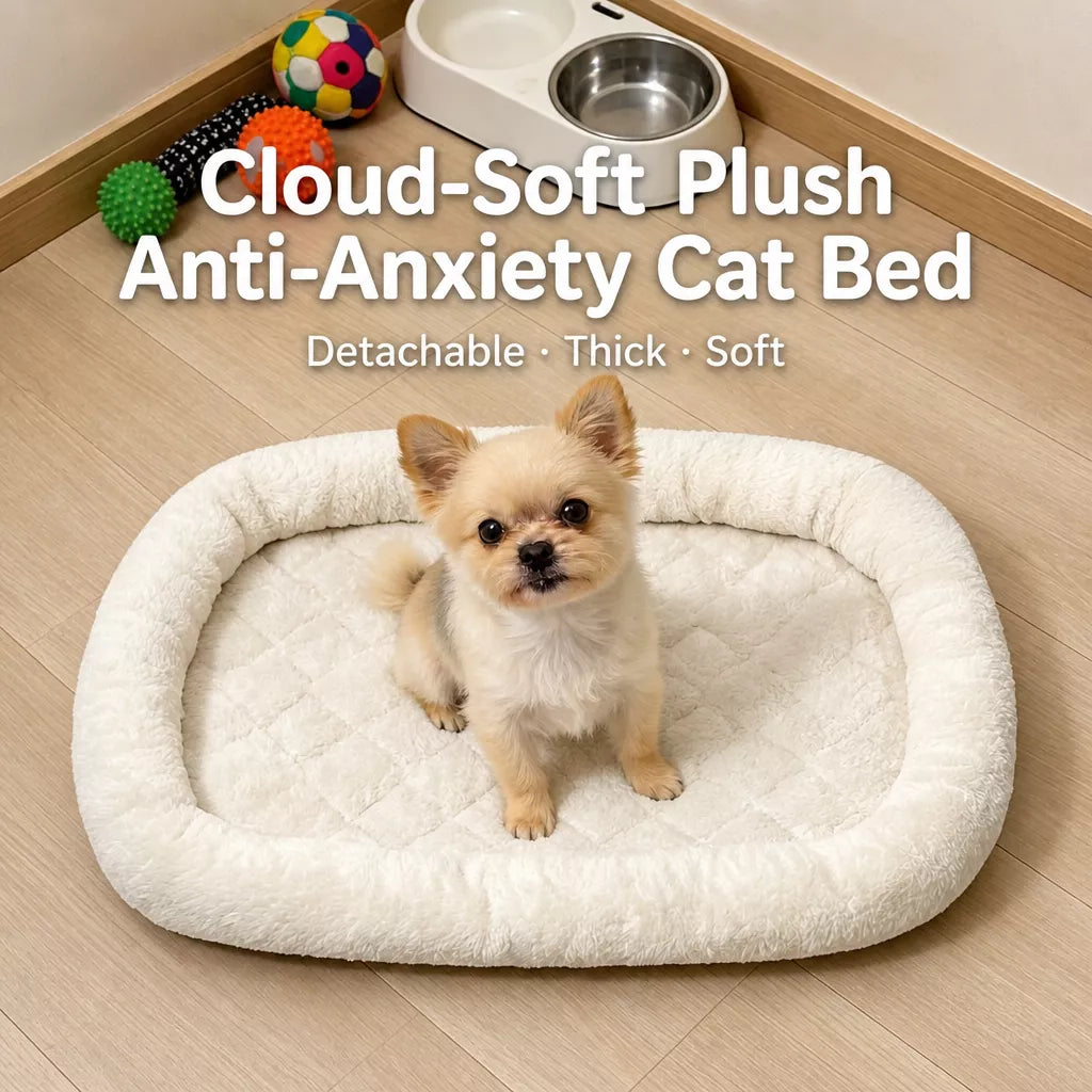 Plush Dog Bed for Small Dogs