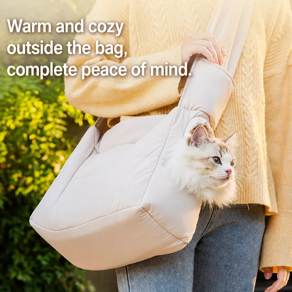 Nylon Pet Carrier Bag with Breathable Mesh for Cats & Dogs