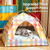 Semi-Enclosed Cat Tent Bed with Removable, Washable Design