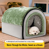Enclosed Pet Bed House for Dogs and Cats